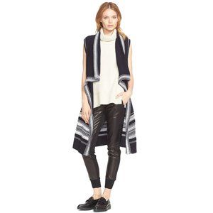 Vince Textured Drape Front Vest